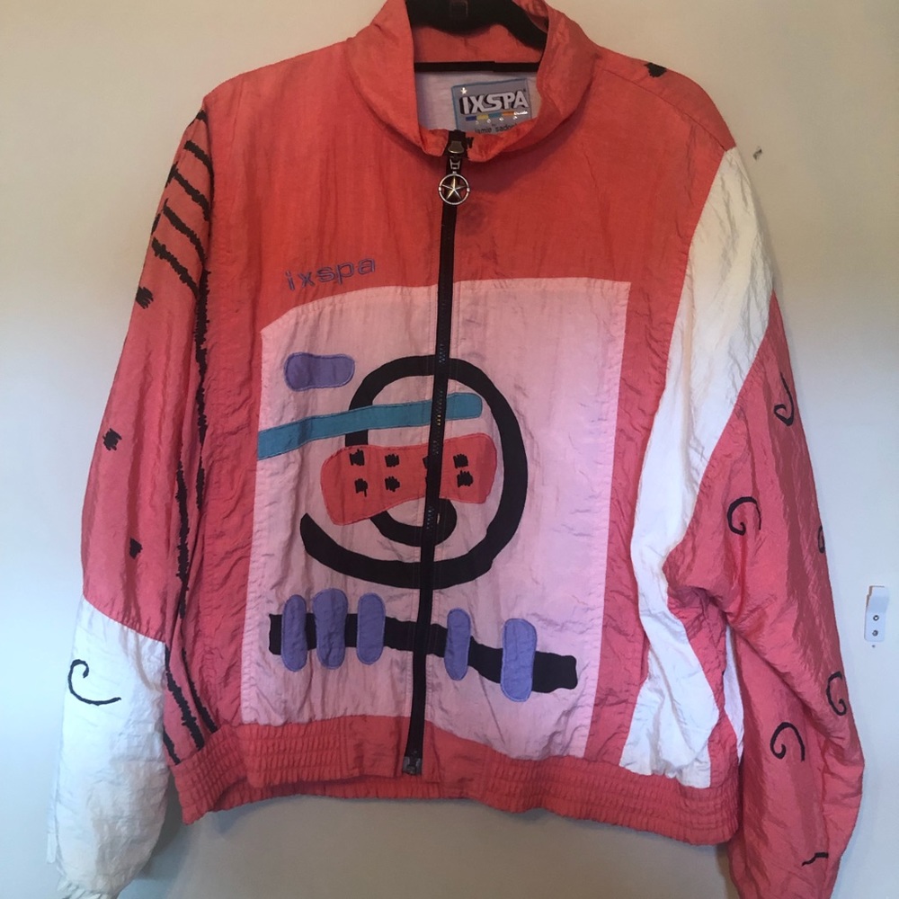 Jamie Sadock Museum of Ixspa Art Hot Pink Windbreaker